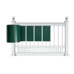 Apsauginė vėjo ir triukšmo užtvara 35 m ilgio (Žalia)