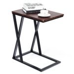 Kompaktiškas staliukas kavai ir nešiojamajam kompiuteriui (Ruda)