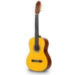 Klasikinė 39 colių akustinė gitara su priedais (Geltona)