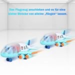 Vaikiškas lėktuvas su šviesomis ir muzika (Mėlyna)