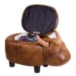 Talpinimo pufas su daiktadėže vaikams (Ruda)