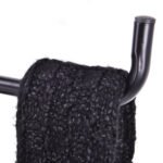 Tvirtas metalinis drabužių stovas su 8 kabliais (Juoda)