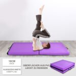 Sulankstomas minkšto pagrindo gimnastikos kilimėlis (Violetinė)