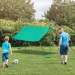 Lengvas paplūdimio paviljonas su UV apsauga (Žalia)