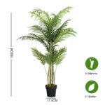 Realistiška dekoratyvinė dirbtinė palmė (Žalia)