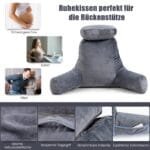 Atlošiama pagalvėlė su atramomis rankoms (Pilka)