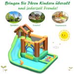 Pripučiamas vandens parkas su čiuožykla ir čiuožimo zona (Spalvotas)