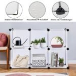 Modulinė balta saugojimo sistema su 6 skyriais (Balta)