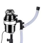 Galingas virtuvės atliekų smulkintuvas su nerūdijančio plieno malimo mechanizmu (Sidabrinė)