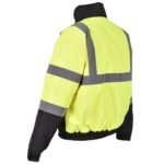 Gerai matoma vėjui ir vandeniui atspari apsauginė darbo striukė (Geltona)