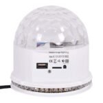 Krištolinis MP3 disko rutulys su RGB LED šviesos efektais (Balta)