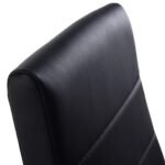 Minkštos sūpuojamos valgomojo kėdės 2 vienetai (Juoda)