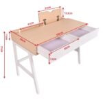 Universalus Rašomasis Stalas su Dviem Stalčiais (Balta)