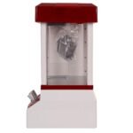 Vaikų saldainių griebimo automatas su žaidimo monetomis (Raudona)