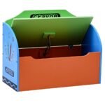 Daugiafunkcinė žaislų dėžė-suoliukas su apsauginiu dangčiu (Įvairiaspalvė)