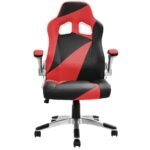 Sportinio dizaino ergonomiška biuro kėdė (Raudona)