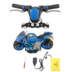 Nuotolinio valdymo 4D RC motociklas su simuliacija (Raudona)