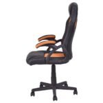 Sportinio dizaino ergonominė biuro kėdė su paminkštinimu (Oranžinė)
