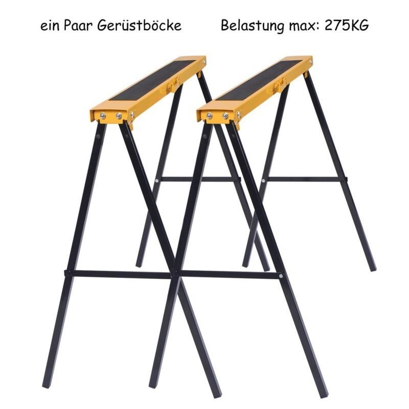 Sulankstomų darbo ožių rinkinys (2 vnt.) su bendra 275 kg apkrova (Medžio)