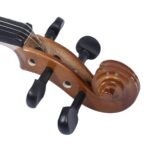 4/4 dydžio smuiko rinkinys pradedantiesiems su dėklu ir priedais (Juoda)