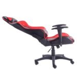 Sportinio stiliaus biuro ir žaidimų kėdė su supimo funkcija (Raudona ir juoda)