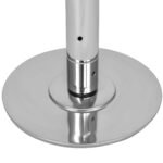 Profesionali 45 mm šokių lazda su reguliuojamu aukščiu (Sidabrinė)