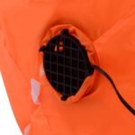 Pripučiamas Helovino moliūgas su LED apšvietimu (Oranžinė ir balta)