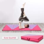 Daugiafunkcis sulankstomas gimnastikos kilimėlis (Raudona + violetinė)