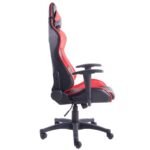 Sportinio stiliaus biuro ir žaidimų kėdė su supimo funkcija (Raudona ir juoda)