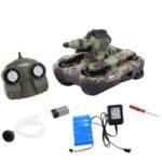 Nuotoliniu būdu valdomas amfibinis tankas su vandens šaudymo funkcija (Kamufliažinė)