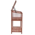 Medinis šiltnamis su lentyna 90x50x105 cm (Medinė)