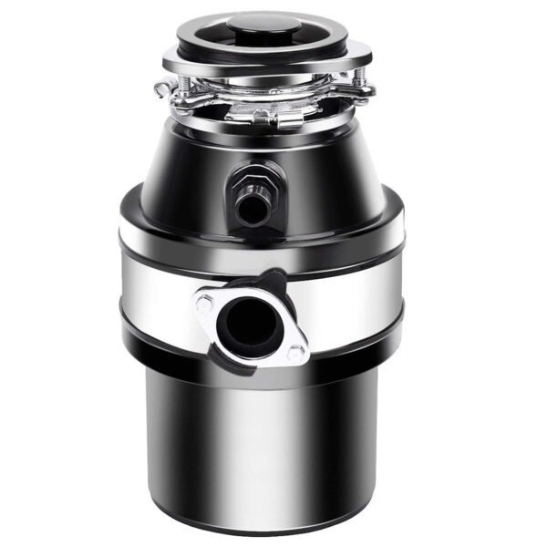 Galingas virtuvės atliekų smulkintuvas su nerūdijančio plieno malimo mechanizmu (Sidabrinė)