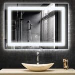 LED veidrodis su apšvietimu 70 x 50 cm (Skaidri)