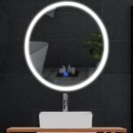 LED apšviečiamas vonios veidrodis 60x60 cm (Skaidri)