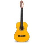 Klasikinė 39 colių akustinė gitara su priedais (Geltona)