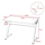 Ergonomiškas žaidimų stalas su puodelio laikikliu (Juoda)