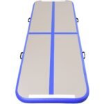 Pripučiamas Air Track gimnastikos matracas 300x100x10 cm (Mėlyna)