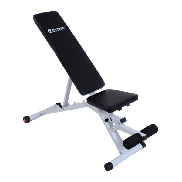 Reguliuojamas treniruočių suoliukas su kojų atrama (Juoda)