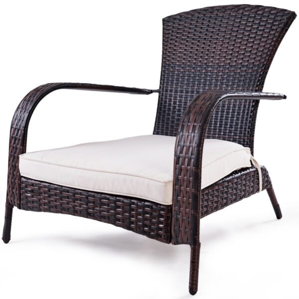 Sodo fotelis iš poliratano 78 x 80 x 80 cm (Ruda)