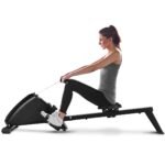 Sulankstomas magnetinis irklavimo treniruoklis (Juoda)