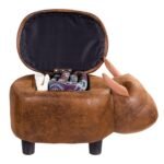 Talpinimo pufas su daiktadėže vaikams (Ruda)