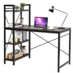 Darbo stalas su 4 lentynomis 122 cm (Ruda)