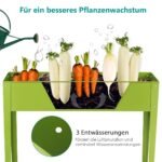 Pakeltas metalinis lysvės gėlynas (Žalia)