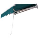 Tiesiamoji markizė 3 m x 2 5 m atspari UV spinduliams ir vandeniui (Žalia)