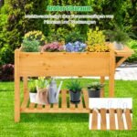 Medinė pakeltų lysvų sistema su 8 skyriais (Natūrali)