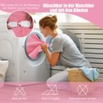 Šildoma antklodė su 9 šilumos lygiais ir laikmačiu (Rožinė)