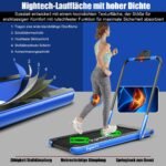 Sulankstomas bėgimo takelis su LED ekranu ir „Bluetooth“ (Mėlyna)