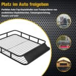 Universali automobilio bagažo dėtuvė ant stogo (Juoda)