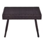 Sulankstomas universalus polirataninis lauko staliukas (Ruda)