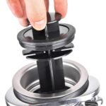 Galingas virtuvės atliekų smulkintuvas su nerūdijančio plieno malimo mechanizmu (Sidabrinė)